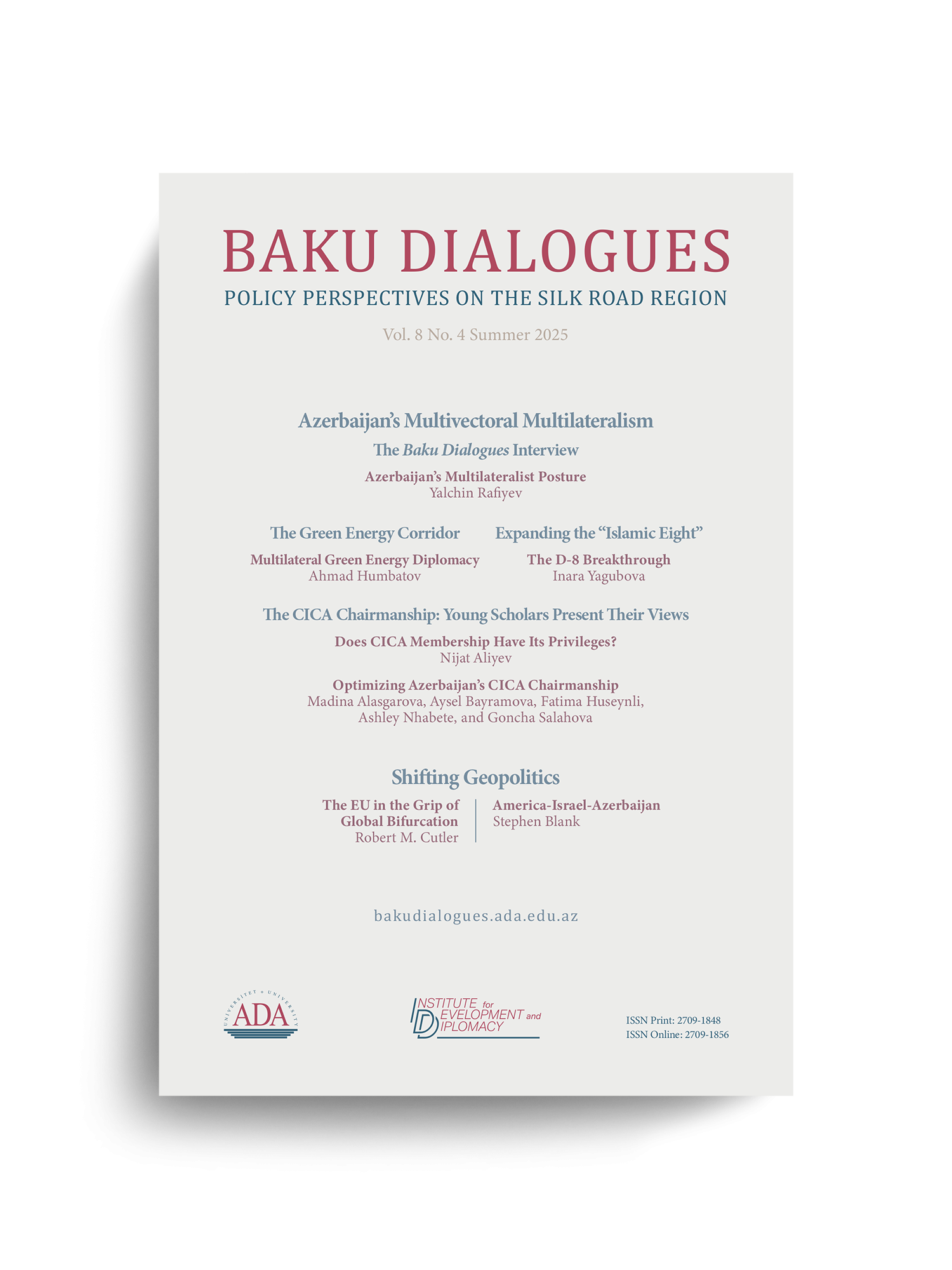 Baku Dialogues Magazine Cover