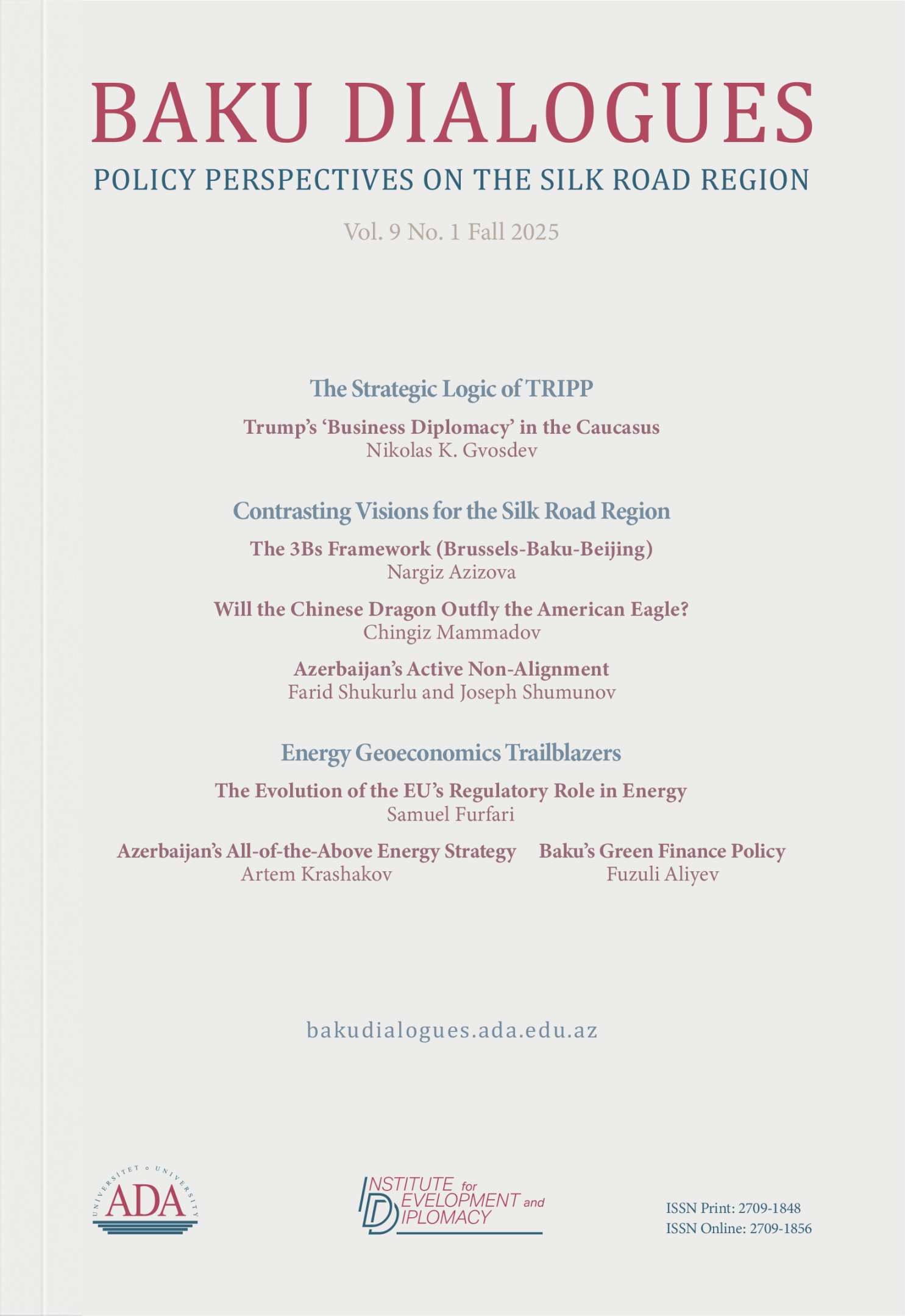 Baku Dialogues Magazine Cover