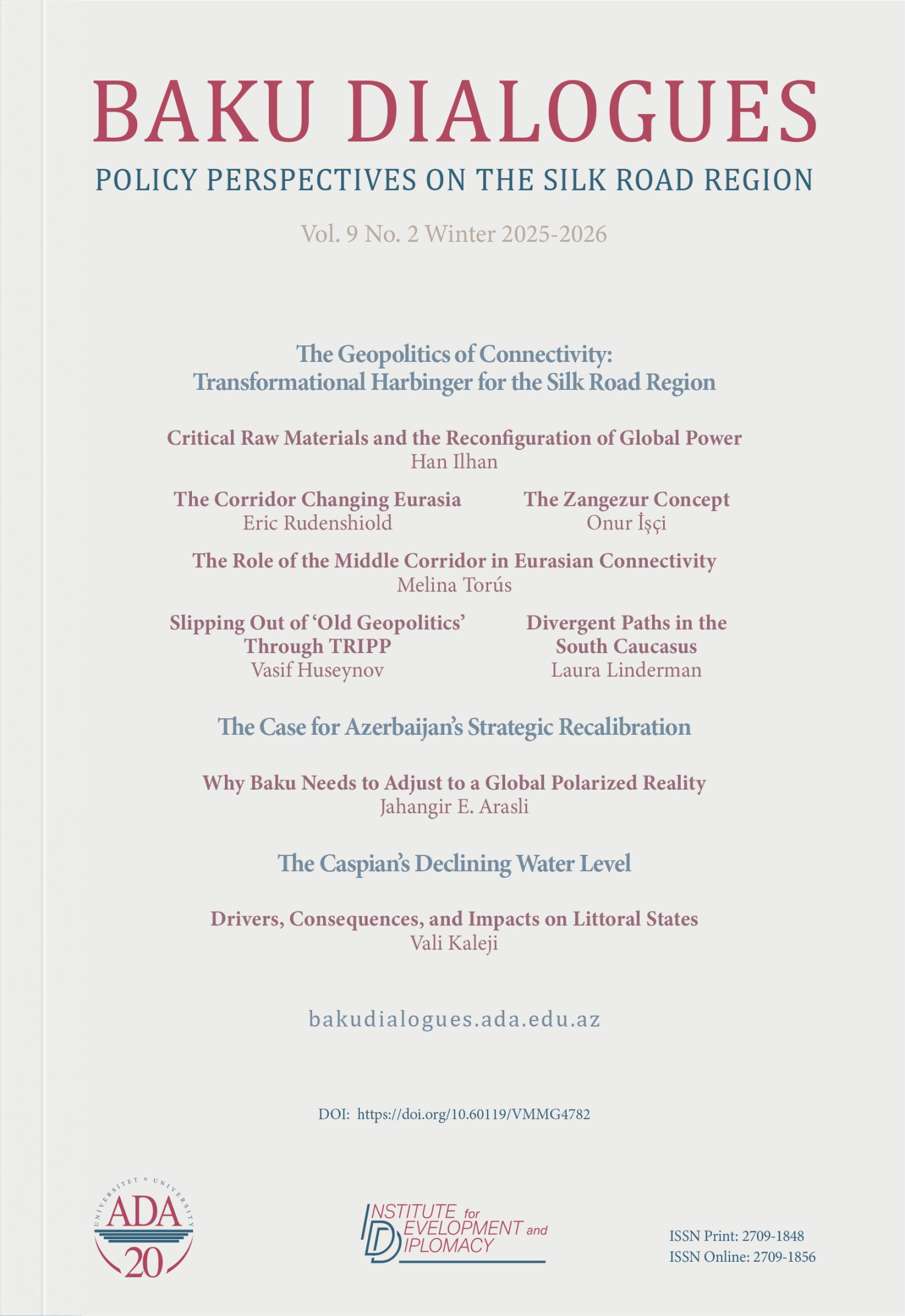 Baku Dialogues Magazine Cover